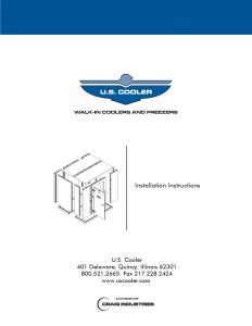 U.S. Cooler Installation Manual